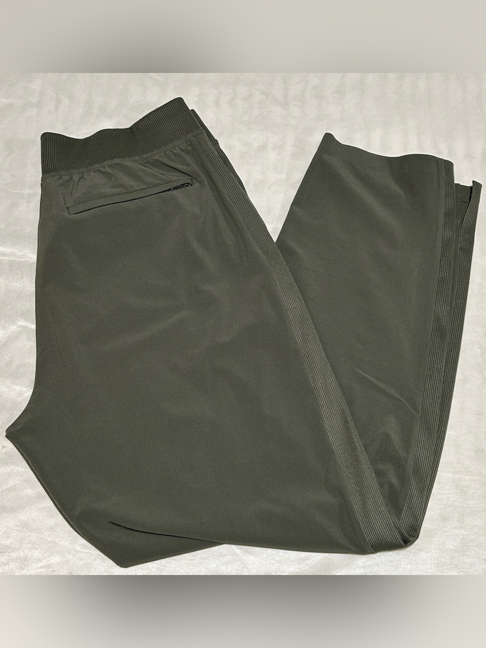 Athleta Women's Olive Green Straight-Leg Pants - Picture 2 of 8